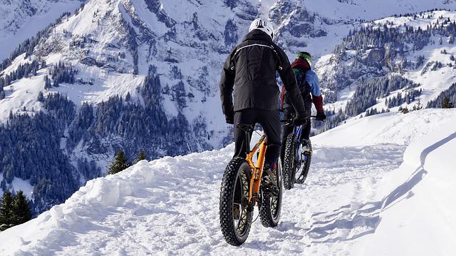 cyklistika ve sněhu